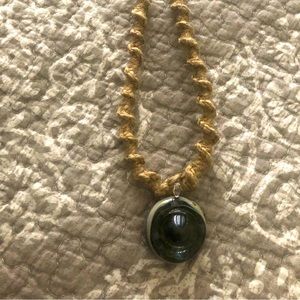 Hemp glass necklace